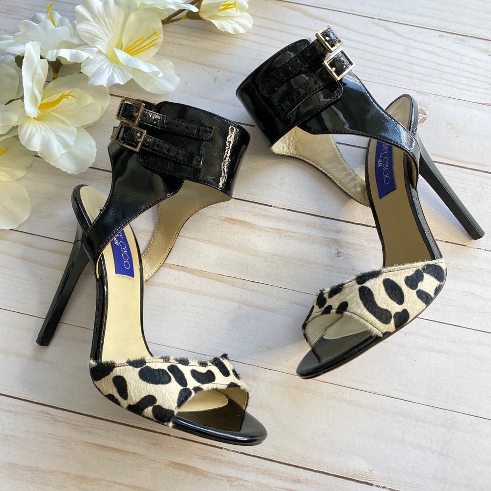 Jimmy Choo + HM Patent Leather Animal Print Heels_2